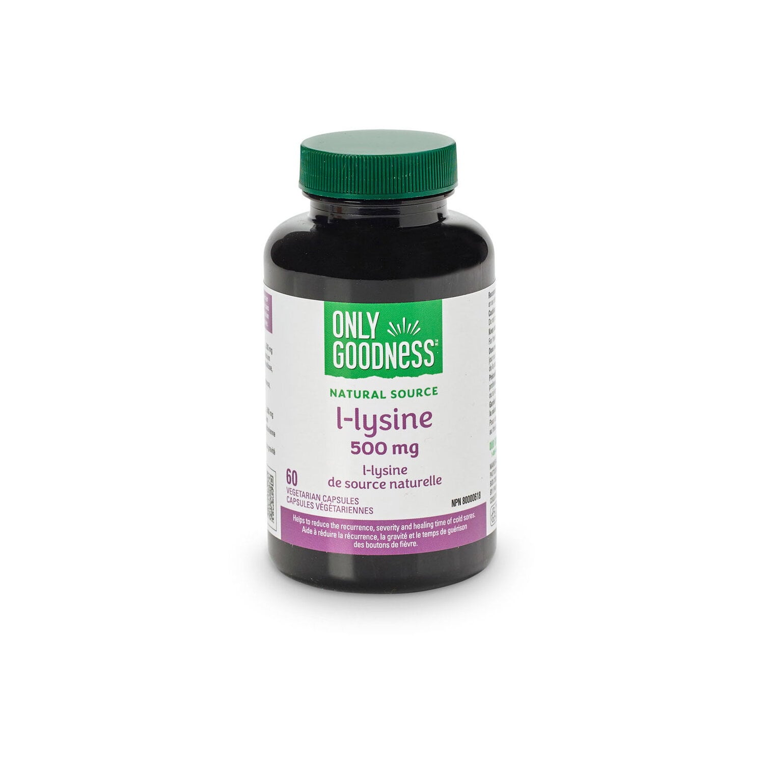 Only Goodness L-Lysine 500 mg 60 Capsules