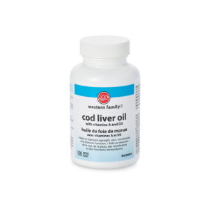 Western Family Cod Liver Oil With Vit A And D3 Softgels 100 Capsules
