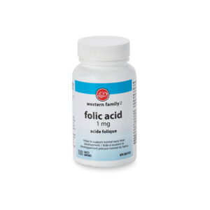 Western Family Folic Acid 1 mg 100 Capsules