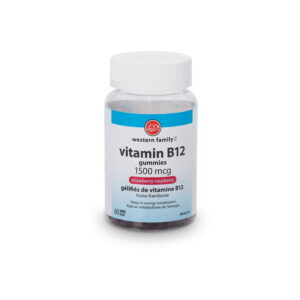 Western Family Vitamin B12 1500 mcg Raspberry Gummy 60 Pack