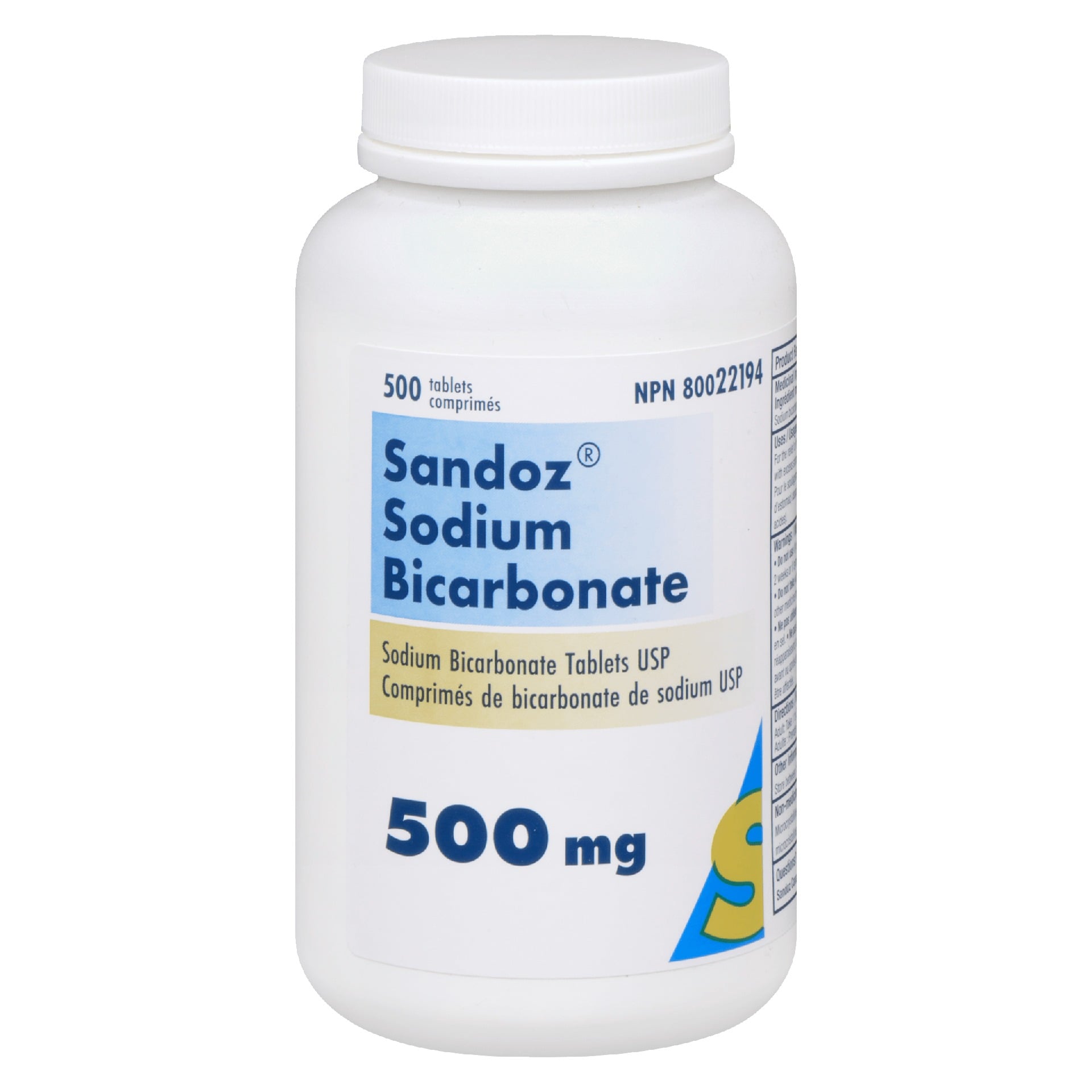 Sandoz Sdz Sodium Bicarbonate 500 mg 500 Tablets