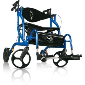 Hugo Navigator Side Folding Rolling Walker & Transport Chair