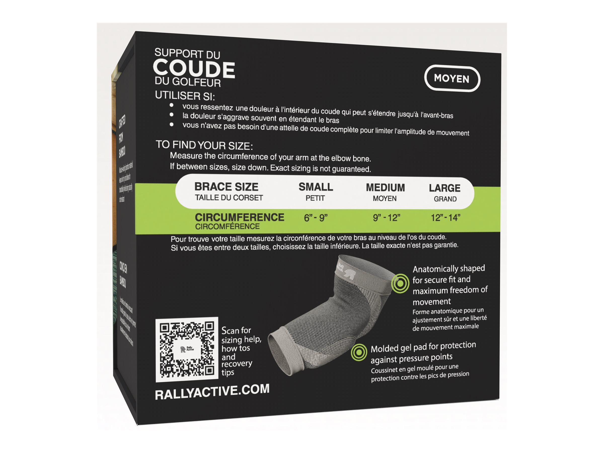 Rally Active Golfers Elbow Support Medium - Image 3