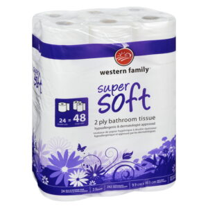 Western Family Bath Tissue Soft Double Roll 24 Pack