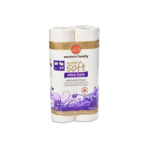 Western Family Ultra Soft Bath Tissue EQ24 8 Pack