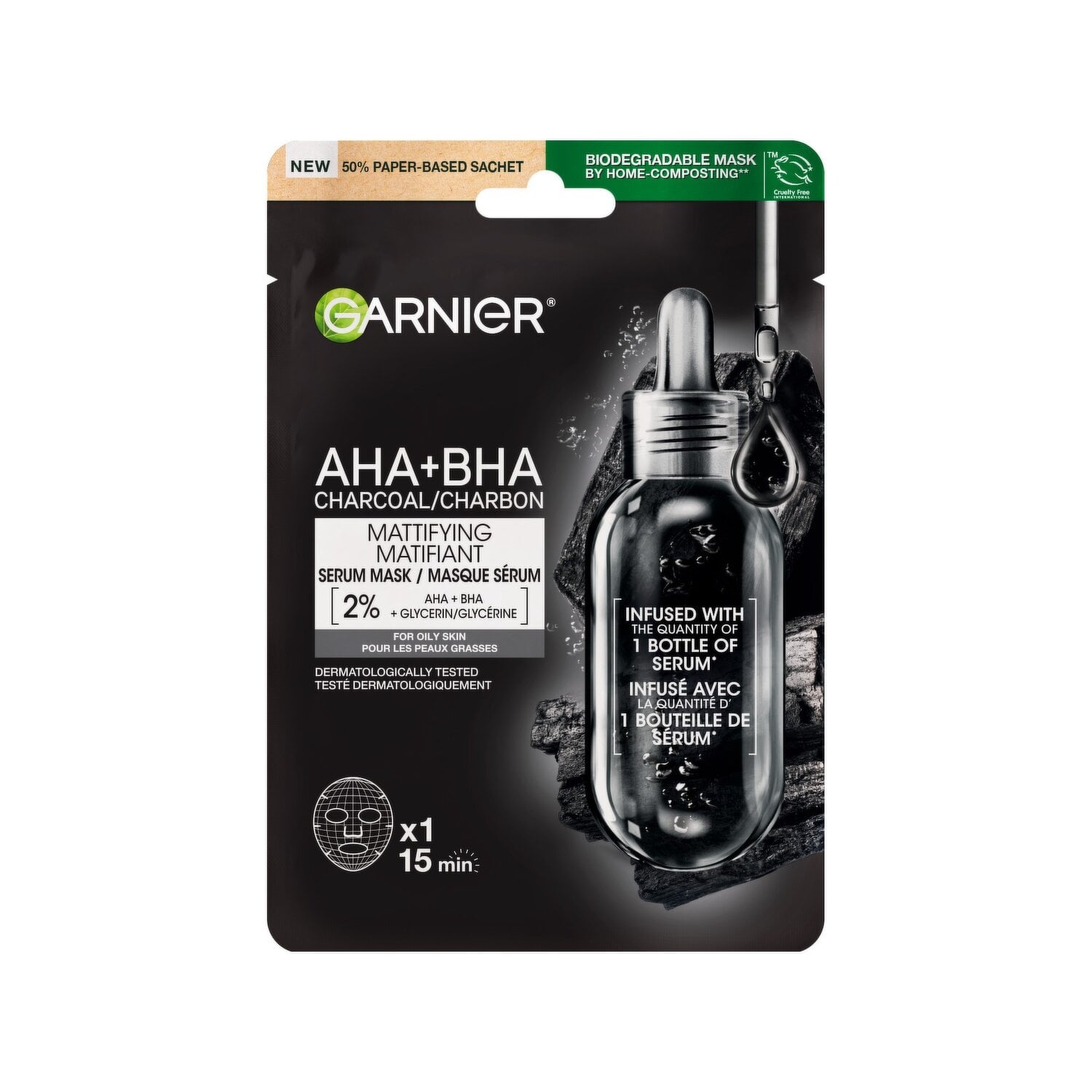 Garnier SkinActive Purifying Sheet Mask Charcoal 1