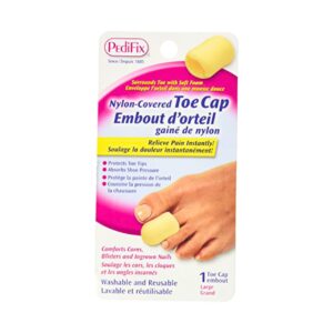 Pedifix Toe Capsules Covered Large Nylon