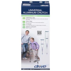 Drive Universal Quick Adjust Crutch 4'6"-6'6" 1pair
