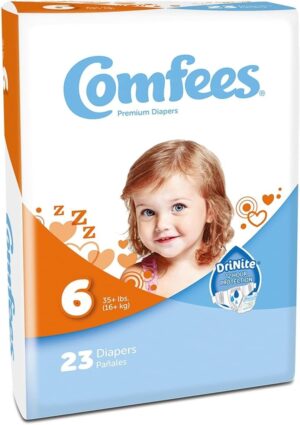 Comfees Baby Diapers 23 Pack Size 6
