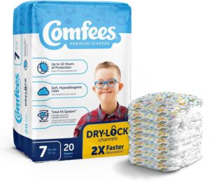 Comfees Baby Diapers 20 Pack Size 7