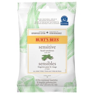 Burt's Bees Towellettes Facial Cleansing Sensitive 10 Sheets