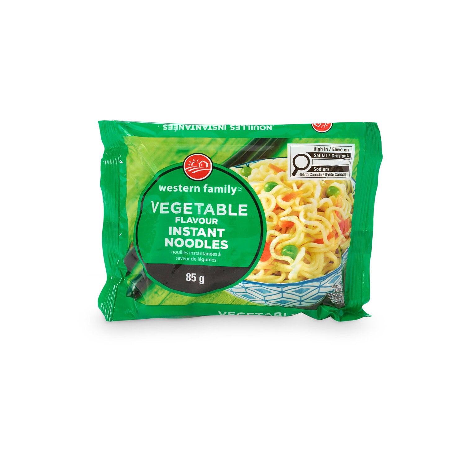 Western Family Instant Noodles Flat Vegetble 85 g