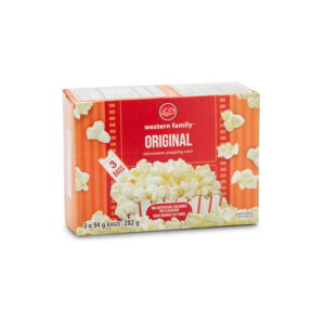 Western Family Microwave Popcorn Original 3 x 94 g