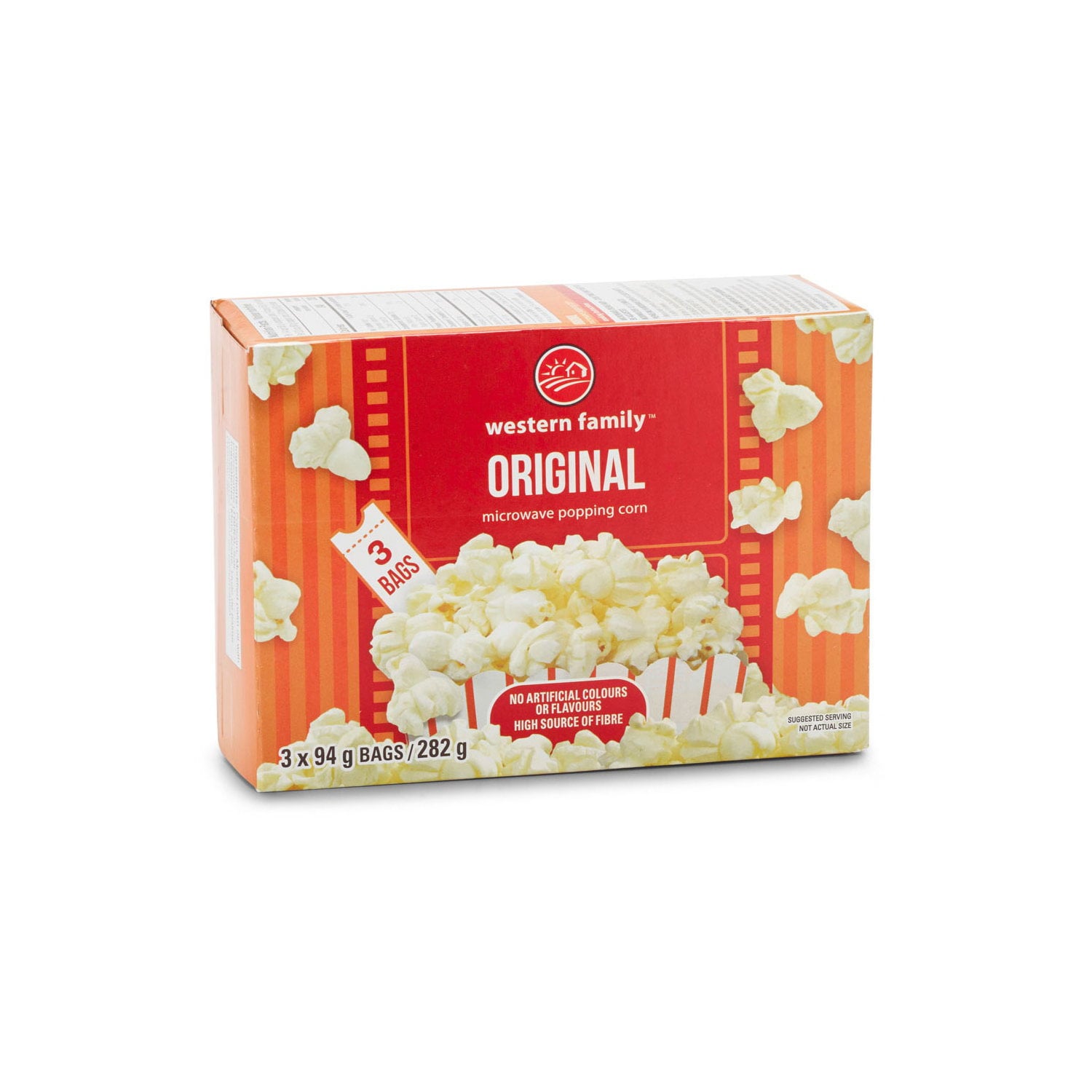 Western Family Microwave Popcorn Original 3 x 94 g