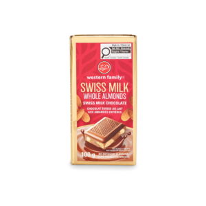 Western Family Swiss Milk Chocolate Bar With Almnd 100 g