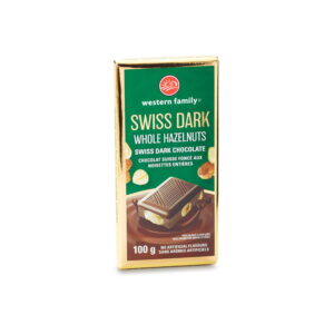 Western Family Swiss Dark With Hazelnuts 100 g