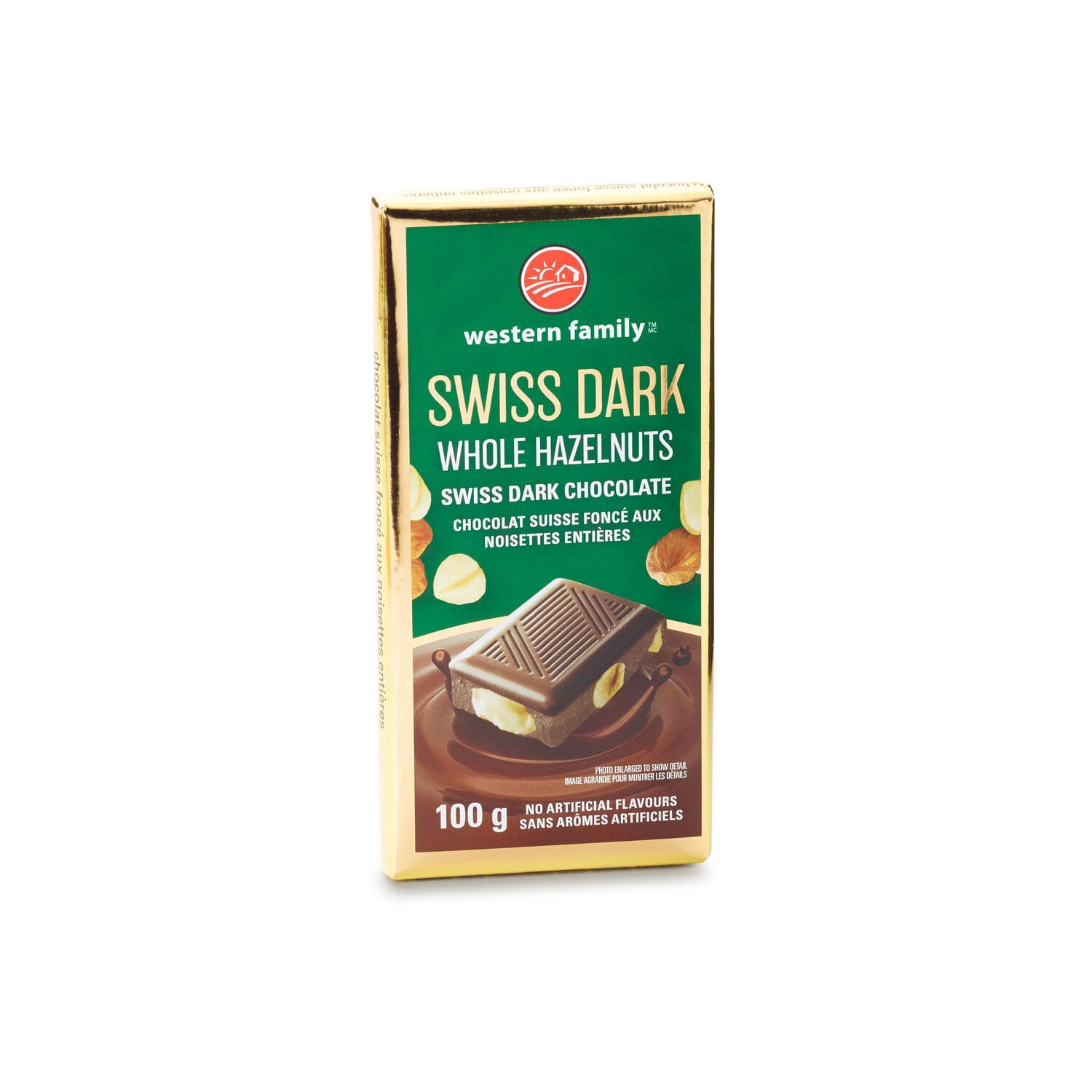 Western Family Swiss Dark With Hazelnuts 100 g