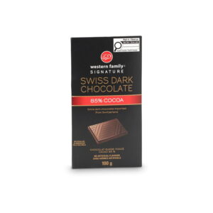 Western Family Swiss 85% Dark Chocolate Bar 100 g