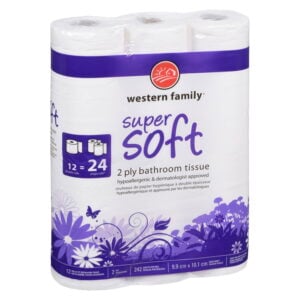Western Family Bath Tissue Soft Double Roll 12 Pack