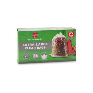 Western Family Garden Bags Wtie Flaps Clear 121 L 20 Pack