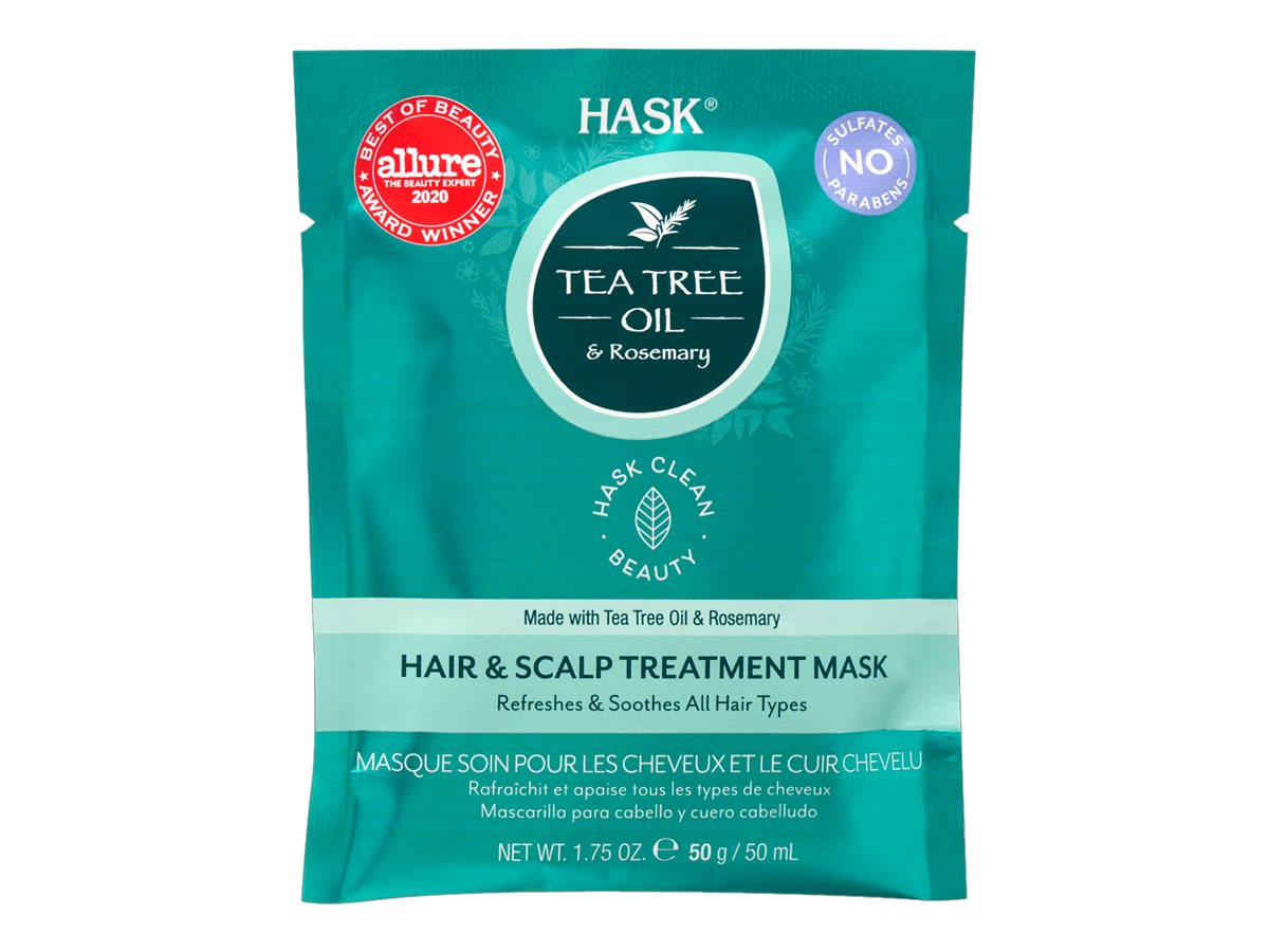 Hask Tea Tree Oil & Rosemary Hair & Scalp Treatment Mask 50 g - Image 2