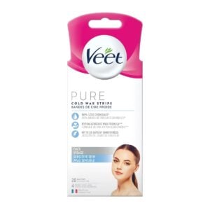 Veet Pure Cold Wax Strips Face 20 Count
