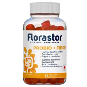 Florastor Probio+Fibre Gummies 56 Count