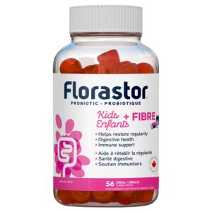 Florastor Kids+Fibre Gummies 56 Count