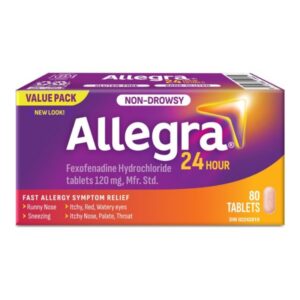 Allegra 24HR 120 mg 80 Tablets