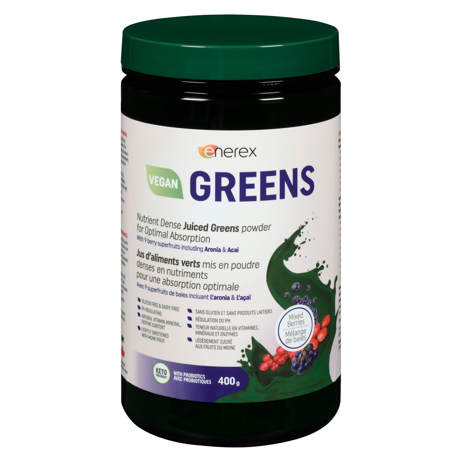Enerex Greens Mixed Berry 400 g