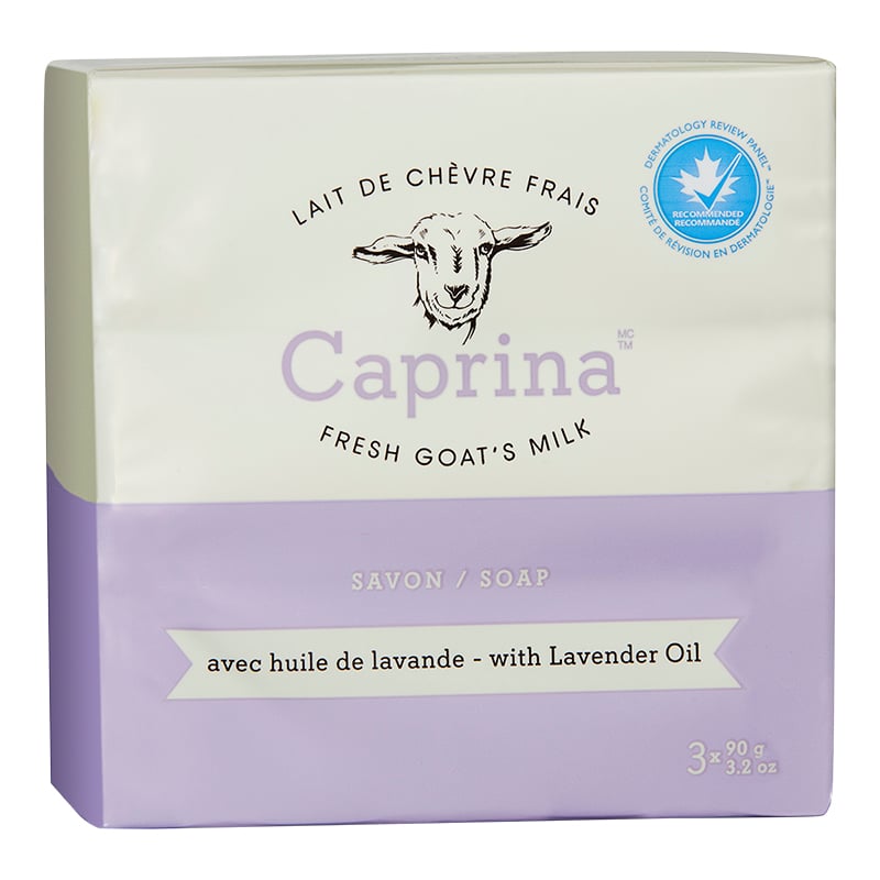 Caprina Fresh Goat's Milk Lavender Soap 90 g 3 Pack
