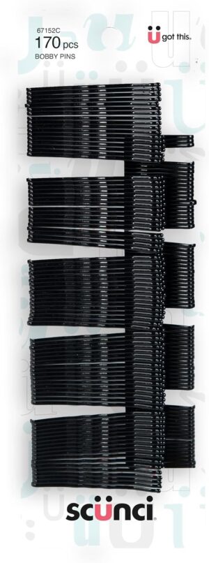 scunci Value Black Bobby Pins 170 Pack