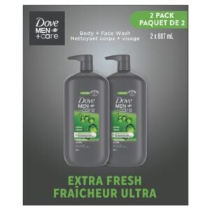 Dove Men+Care Extra Fresh Body + Face Wash 2 x 887 mL