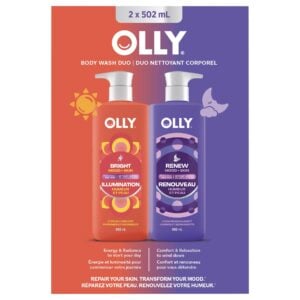 OLLY Bright and Renew Body Wash Duo 2 x 502 mL