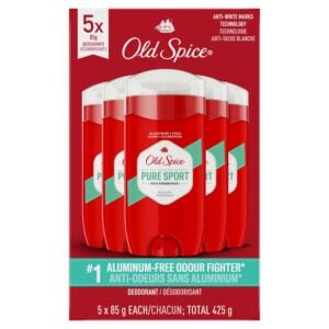 Old Spice High Endurance Pure Sport Deodorant Aluminum Free 5 x 85 g