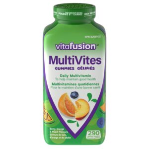 Vitafusion MultiVites Adult Gummy Vitamins Berry, Orange & Peach 290 Gummies