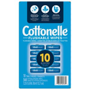 Cottonelle Flushable Wipes 10 x 56 Wipes