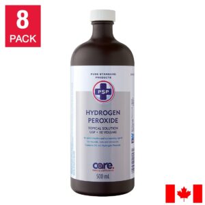 PSP Hydrogen Peroxide USP 3% 8 x 500 mL