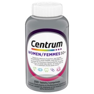 Centrum Complete Multivitamin & Mineral Supplement for Women 50+ 250 Tablets