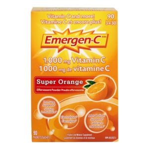 Emergen-C Super Orange 1000 mg Vitamin C 90 Packets