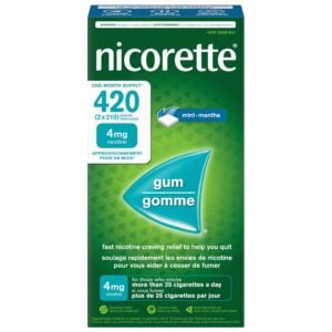 Nicorette Mint Gum 4 mg 2 x 210 Pieces