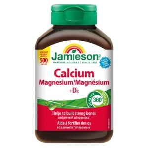 Jamieson Calcium Magnesium with Vitamin D3 500 Caplets