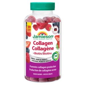 Jamieson Collagen + Biotin Mixed Berry 180 Gummies