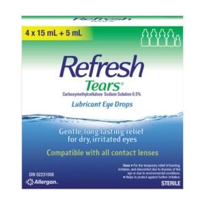Refresh Tears Lubricant Eye Drops 4 x 15 mL + 5 mL