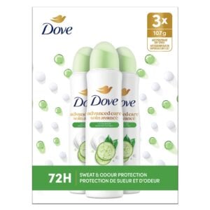 Dove Advanced Care Cool Essentials Dry Spray Antiperspirant 3 x 107 g