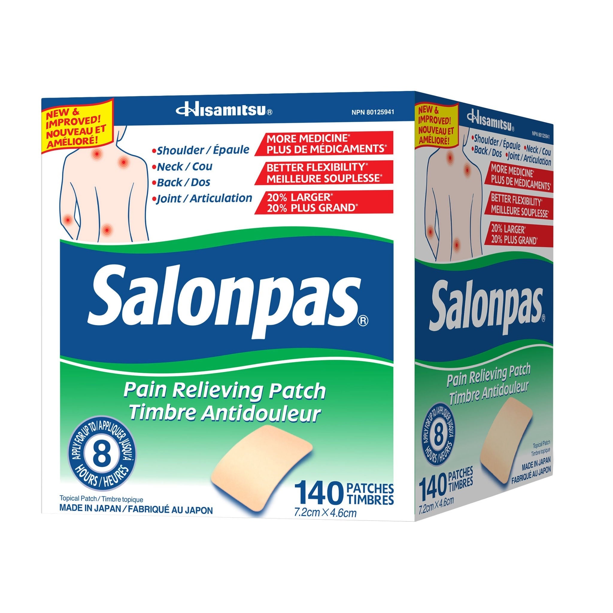 Salonpas Pain Relieving Patch 140 Patches