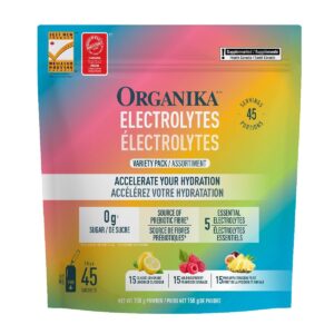 Organika Electrolytes Variety Pack 45 x 3.5 g Sachets