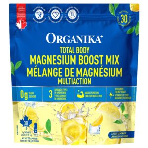 Organika Total Body Magnesium Boost Mix Classic Lemonade 30 Sachets