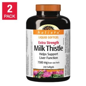 Holista Extra Strength Milk Thistle 250 mg 2 x 240 Softgels