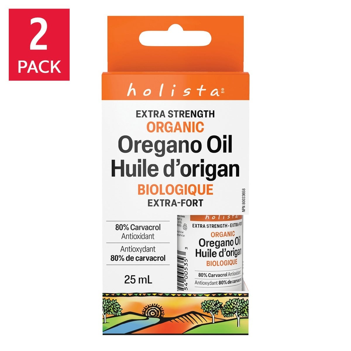 Holista Organic Oregano Oil Extra Strength 2 x 25 mL